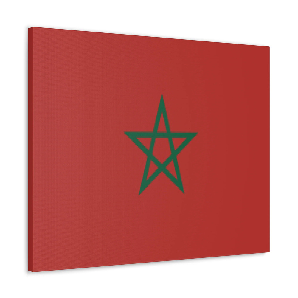 Morocco Country Flag Canvas Vibrant Wall Art Unframed Home Decor